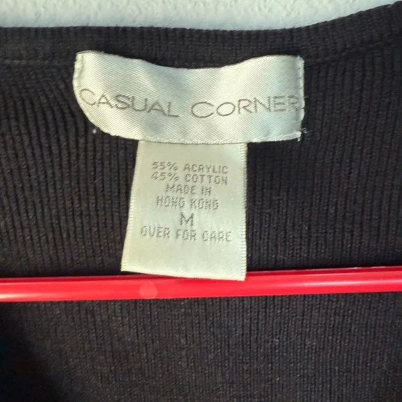 Casual Corner Black Wrap Tank Top - Picture 2 of 3